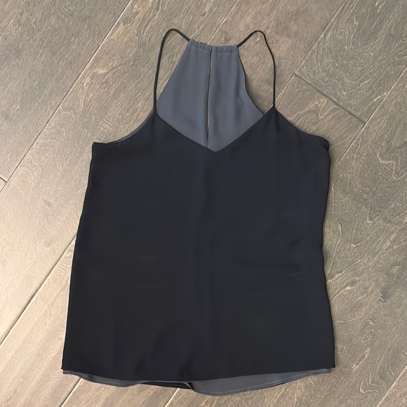 Express Tops - Elegant Black and Grey Reversible Sleeveless Top